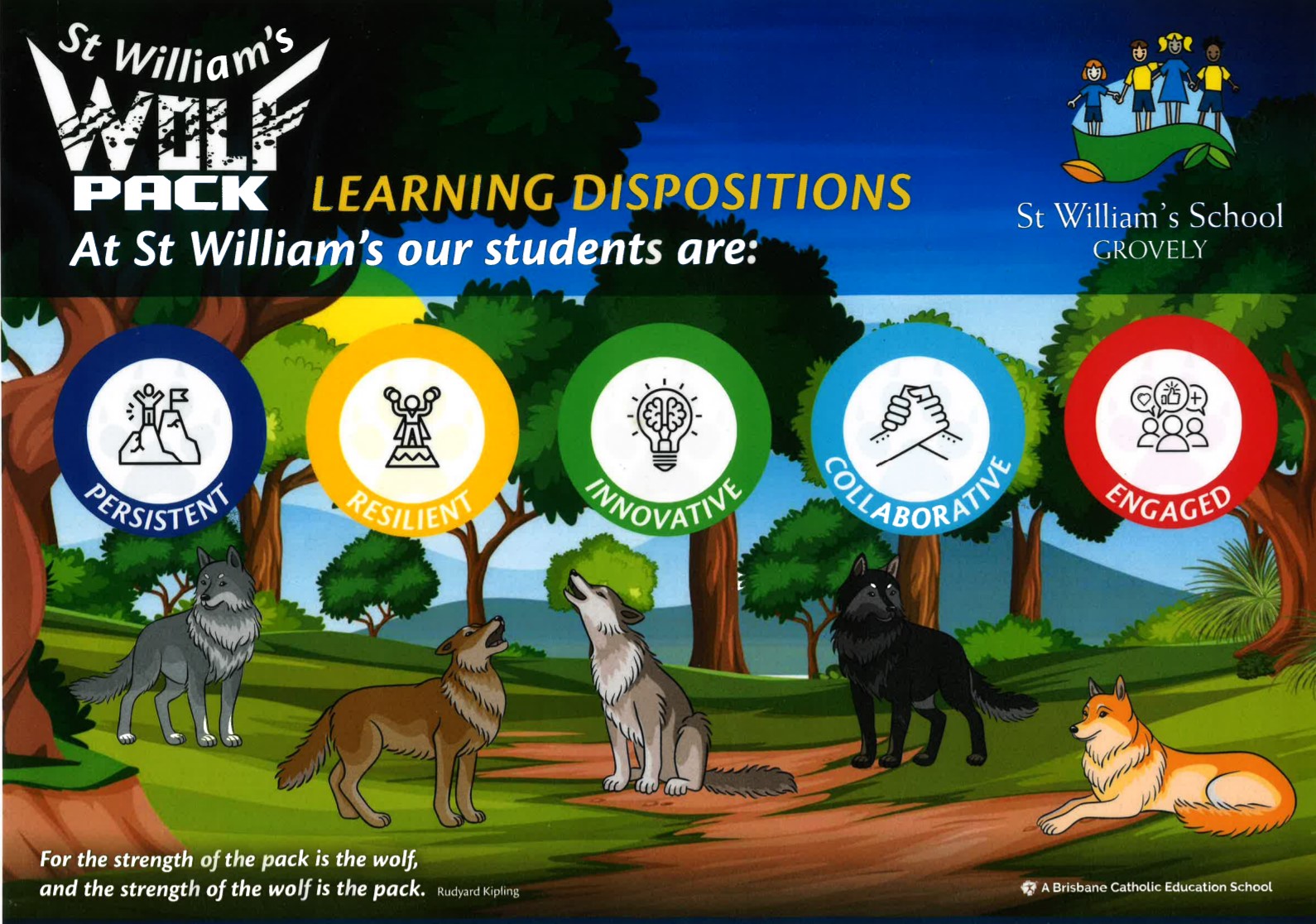 Wolf Pack Learning Dispositions